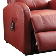 Rhea Red PU Recliner w/ Power Lift