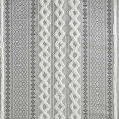 Cotton Printed Shower Curtain with Chenille