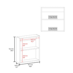 Crown Medicine Cabinet with Mirror Door 20.5" High Cabinet Organizer with Two interior Shelves for Bathroom, Kitchen, Mudroom