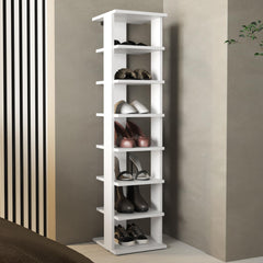 Saturn Rack, White, 7 Shelves
