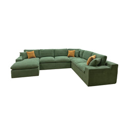 Coffee-Bean Like Upholstered Full Compressed Sectional