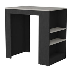 Agamemnon Kitchen Island with 3-Side Shelves