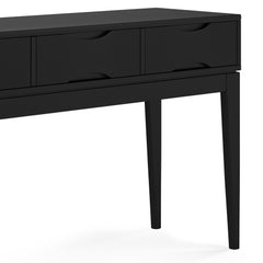 Hephaestus 54 inch Wide Solid Wood Console Sofa Table in Black