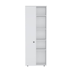 Neptune Kitchen Pantry Storage Cabinet With and Five Interior and Exterior Shelves