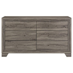 Hestia Brown Oak 6-drawer Dresser Cabinet