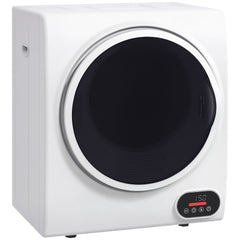 1.5 cu.ft Portable Compact Clothes Laundry Dryer with Intelligent Drying for Apartments Dorms RVs, 850W, White