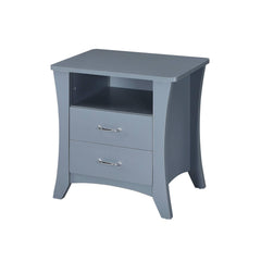 Paradise Gray Finish Accent Table