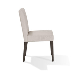 Legend 19 Inch Parson Style Dining Chair, Rubberwood, Set of 2, Light Gray