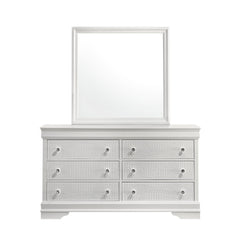 Iphigenia Modern Style Mirror Made with Wood in White (Only Mirror)