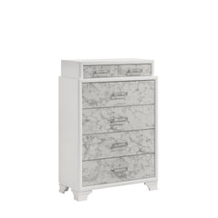Hector Modern Style Chest Made with wood in White