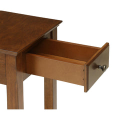 Mercury Walnut Finish Accent Table