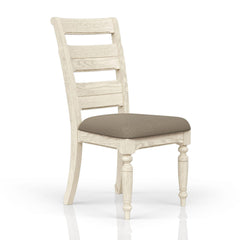 Demeter Back Side Chair - Whitewash Finish (Set of 2)