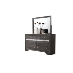 Orion Traditional 7 Drawer Dresser made with Wood in Gray