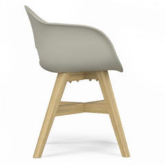 Diary - Outdoor Dining Chair in Plastic (Set of 2) - Taupe