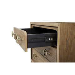 3 Drawer Nightstand with USB in Latte Finish