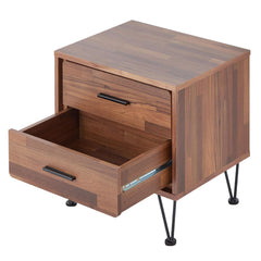 Fable 2-Drawer Accent Table with Hairpin Legs