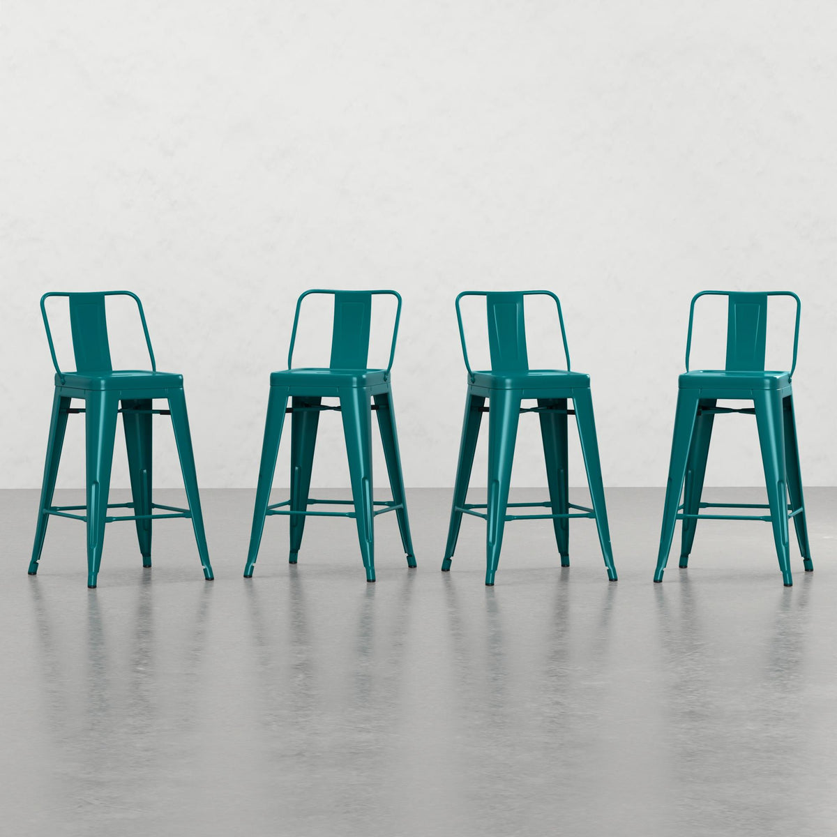 Vertex 24 inch Metal Counter Height Stool (Set of 4)