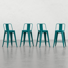 Vertex 24 inch Metal Counter Height Stool (Set of 4)