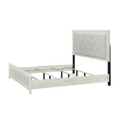 Arcadia Beige Linen & Beige Queen Bed