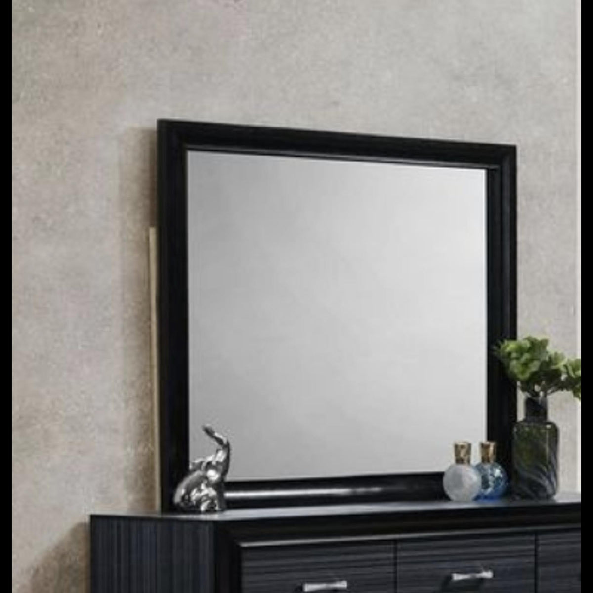 Asgard Black Finish Mirror