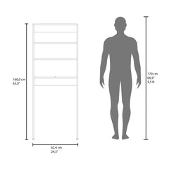 Orestes Over The Toilet Cabinet, Double Door, Two Shelves White
