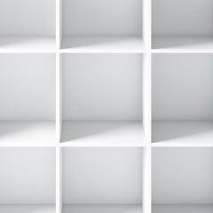 Demeter - 9 Cube Bookcase and Storage Unit - White