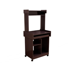 Polyxena Cart Coffee Station Computer Cart on locking castors hutch gliding shelf