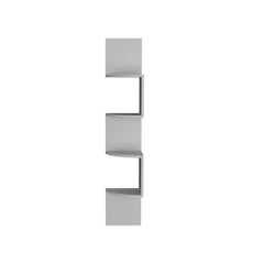 Theseus Corner Shelf, Modern Full-Wall Design with Multiple Shelving