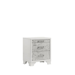 Hector Modern Style Nightstand Made with wood in White