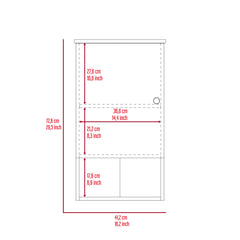 Hector Angelo Medicine Cabinet, Two Internal Shelves, Single Door, One Shelf