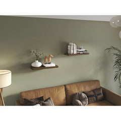 Hercules 31.5" Wide Floating Shelves Set Of 2, Shelves For Wall Decor For Bedroom, Bathroom Storage Shelves, Book Shelves For Living Room