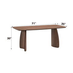 Hades Walnut Finish Dining Table