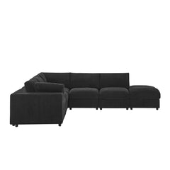 Corduroy Reversible Modular Sectional