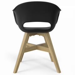 Diary - Outdoor Dining Chair in Plastic (Set of 2) - Black