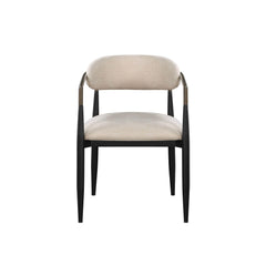 Quasar and Black Armchair with Open Back (Set of 2)