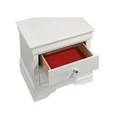 Iphigenia Modern Style 2-Drawer Night stand Made with Wood in White