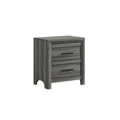 Clytemnestra Modern Style 2-Drawer Night stand Made with Wood in Gray