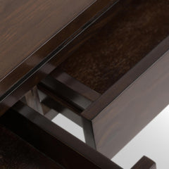 Gallery 38 inch Wide Solid Wood Console Sofa Table in Mahogany Brown