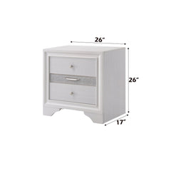 Asgard White Finish Nightstand