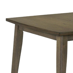 Aurora 72 Inch Rectangular Dining Table, Tapered Legs, Vintage Walnut Brown