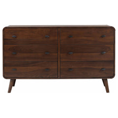 Valhalla Dark Walnut 6-drawer Bedroom Dresser
