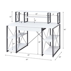 Olympus All Purpose White Finish Writing Desk