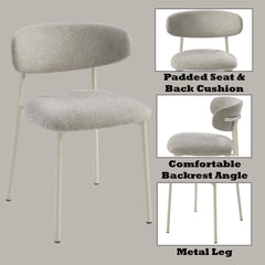 Priam Gray Finish Side Chair (Set of 2)