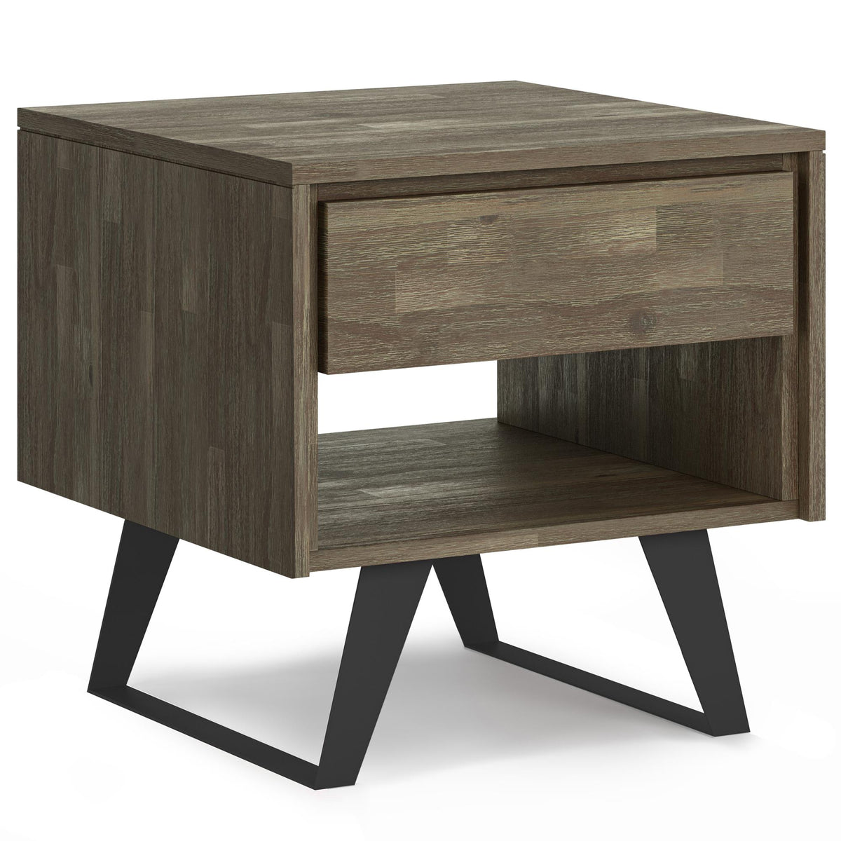 Athena - End Table - Distressed Grey