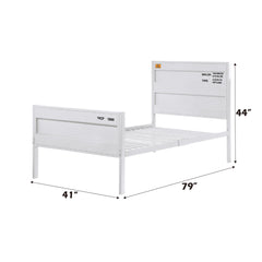 Odysseus White Finish Full Bed