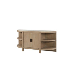 Cosmos 2-Door Console Table w/ Marble Top
