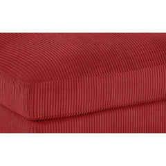 Corduroy Upholstered Rectangle Ottoman