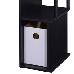 Moon Black Finish Computer Desk