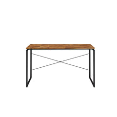 Saga Oak & Black Finish Writing Desk