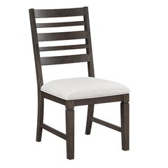 Classic Style Dark Espresso Finish Side Chairs Set of 2pc, Upholstery Seat Wooden Dining Furniture